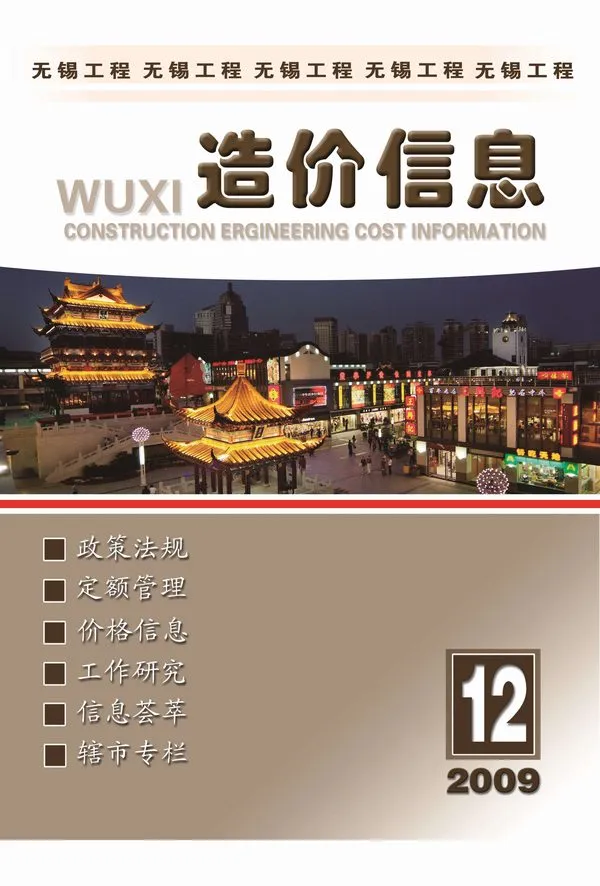 无锡市2009年12月造价信息PDF期刊