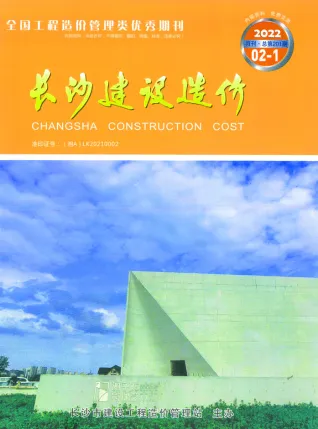 长沙2022年2月造价信息期刊封面