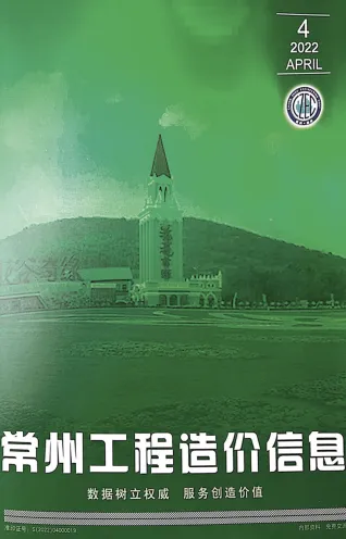 常州2022年4月造价信息期刊封面