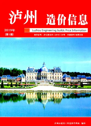 2019年泸州市造价信息期刊封面