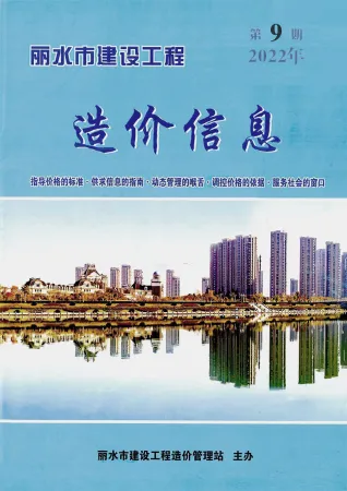 2022年丽水造价信息期刊封面