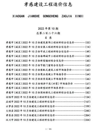 2022年10月孝感电子版