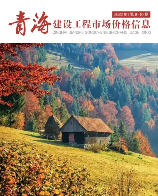 青海省2022年10期电子版造价信息期刊封面