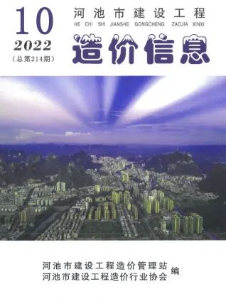 2022年10月河池市造价信息期刊封面