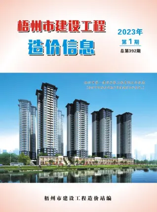 2023年1月梧州造价信息期刊封面