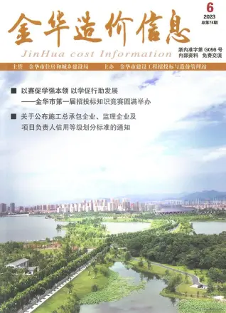 金华2023年6月电子版造价信息期刊封面