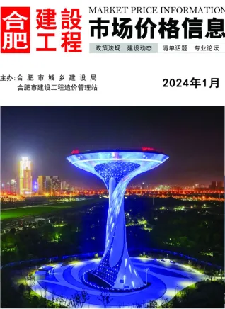 2024年1月合肥造价信息期刊封面