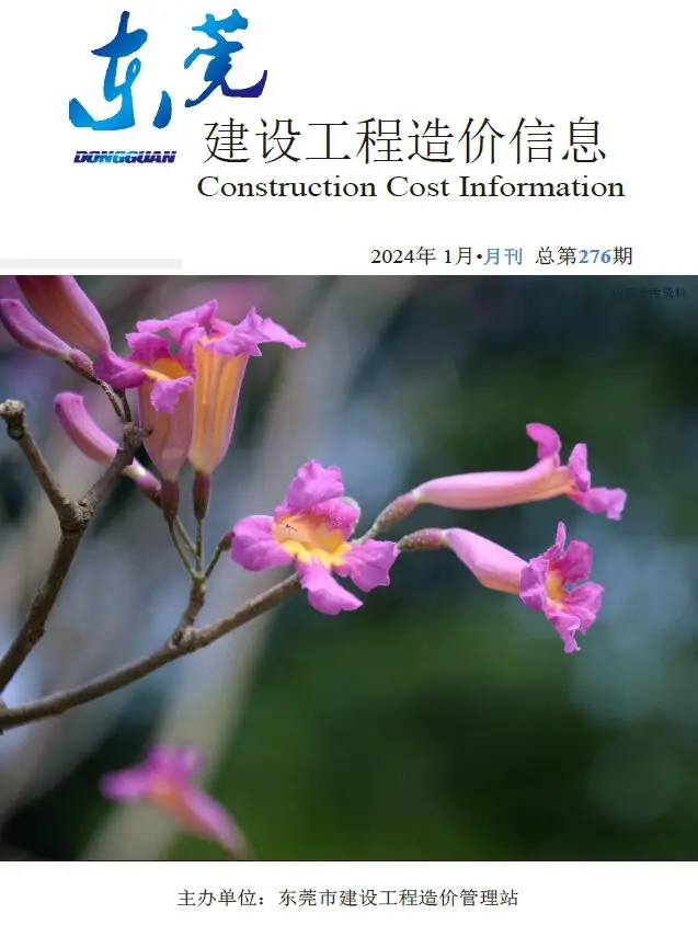 东莞市2024年1月造价信息PDF期刊