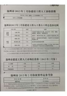 温州2015年2期造价信息电子版