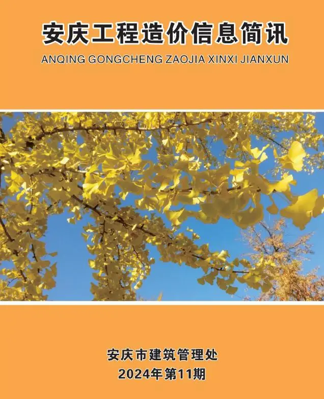安庆市2024年11月造价信息PDF期刊