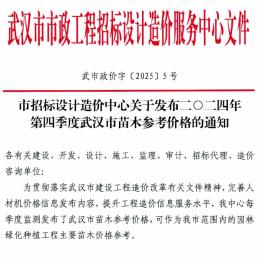 武汉2024年4月造价信息