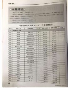 金华2017年11期造价信息电子版