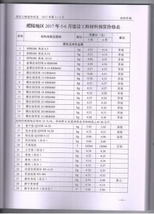 醴陵2017年3期造价信息电子版