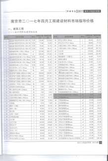南京2017年4期造价信息电子版
