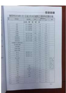 衡阳2018年1期造价信息电子版