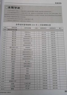 金华2018年4期造价信息电子版