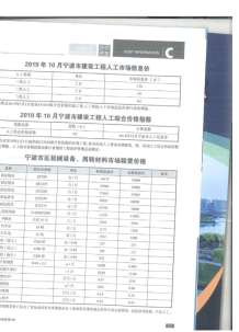 宁波2019年10期造价信息电子版