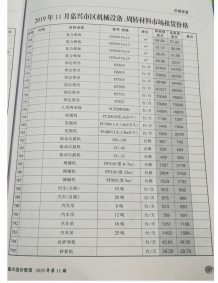嘉兴2019年11期造价信息电子版