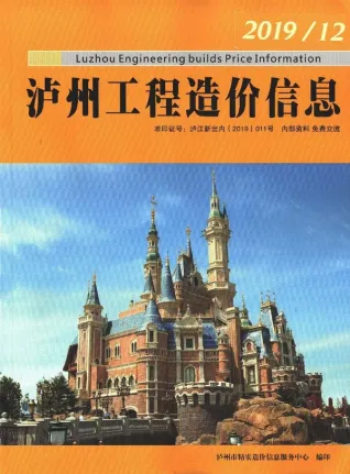 2019年12月泸州造价信息期刊封面