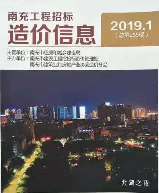 南充市2019年第1期造价信息PDF期刊