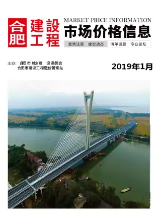 合肥2019年第1期电子版造价信息期刊封面