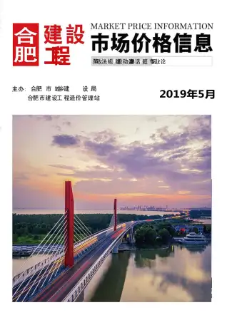 合肥市2019年第5期造价信息期刊封面