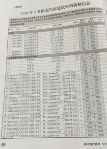 嘉兴2019年5期造价信息电子版