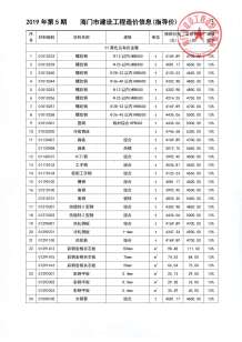 海门2019年5期造价信息电子版