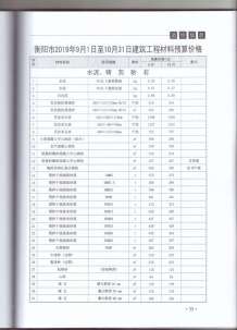 衡阳2019年5期造价信息电子版