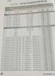 嘉兴2019年7期造价信息电子版