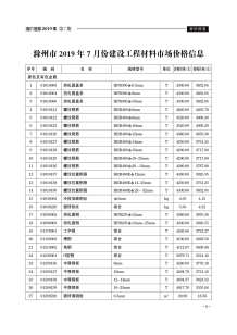 滁州2019年7期造价信息电子版