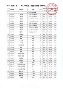 海门2020年2期造价信息电子版