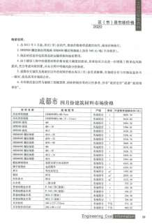 成都2020年5期造价信息电子版