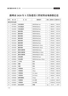 滁州2020年5期造价信息电子版