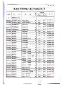 娄底2020年6期造价信息电子版