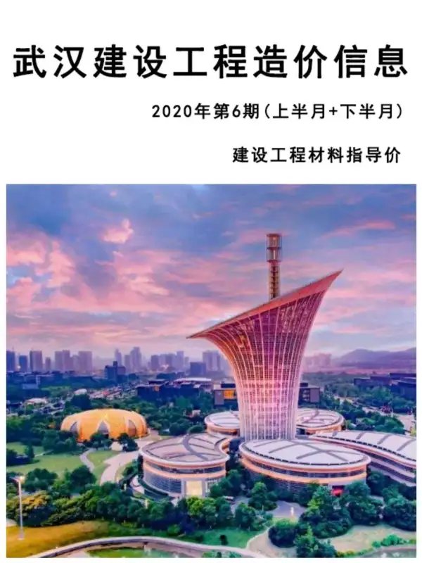 武汉市2020年6期信息价PDF扫描件