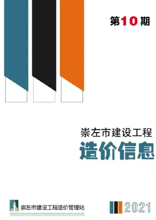 崇左市2021年10月造价信息期刊封面