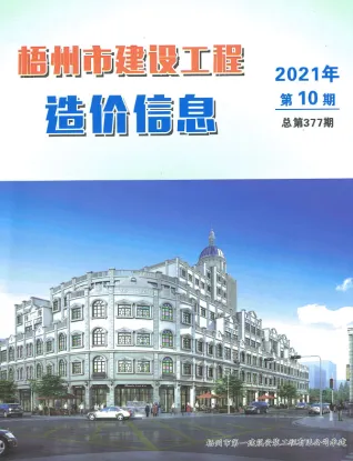 梧州2021年10月造价信息期刊封面