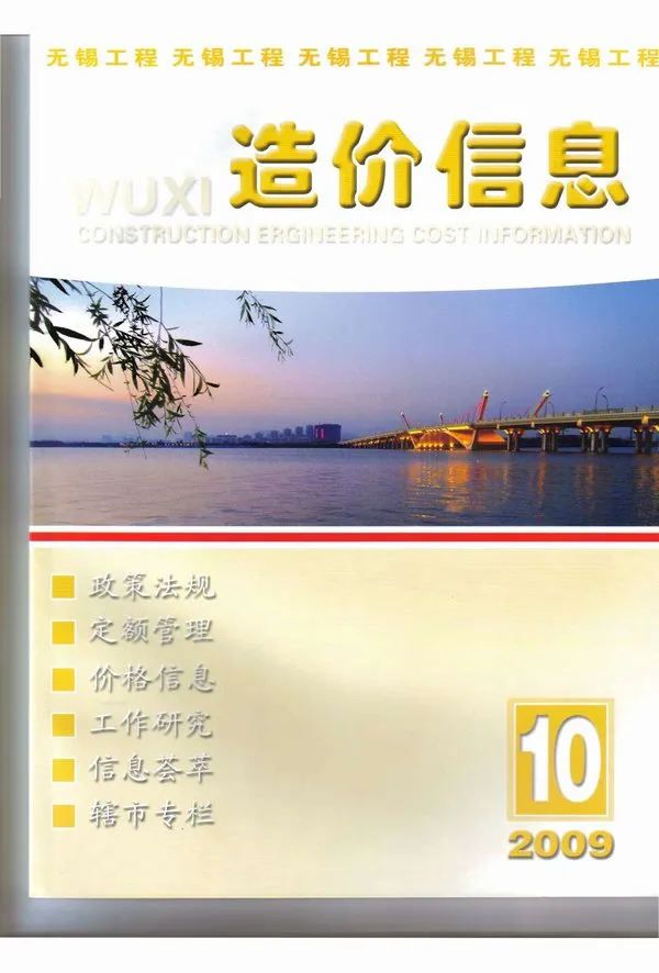 无锡市2009年10月造价信息PDF期刊