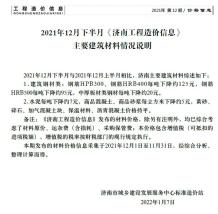2021-12济南下半月造价信息电子版
